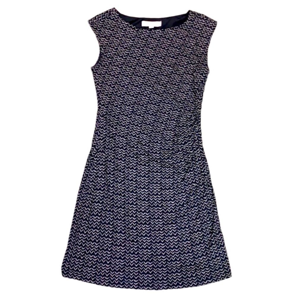 Ann Taylor Loft SP Soft Black and White Mini Dress